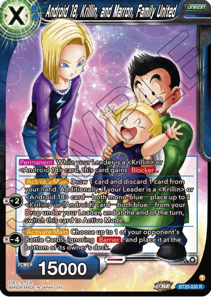 Android 18, Krillin, and Marron, Family United 「BT20-030」「EN」