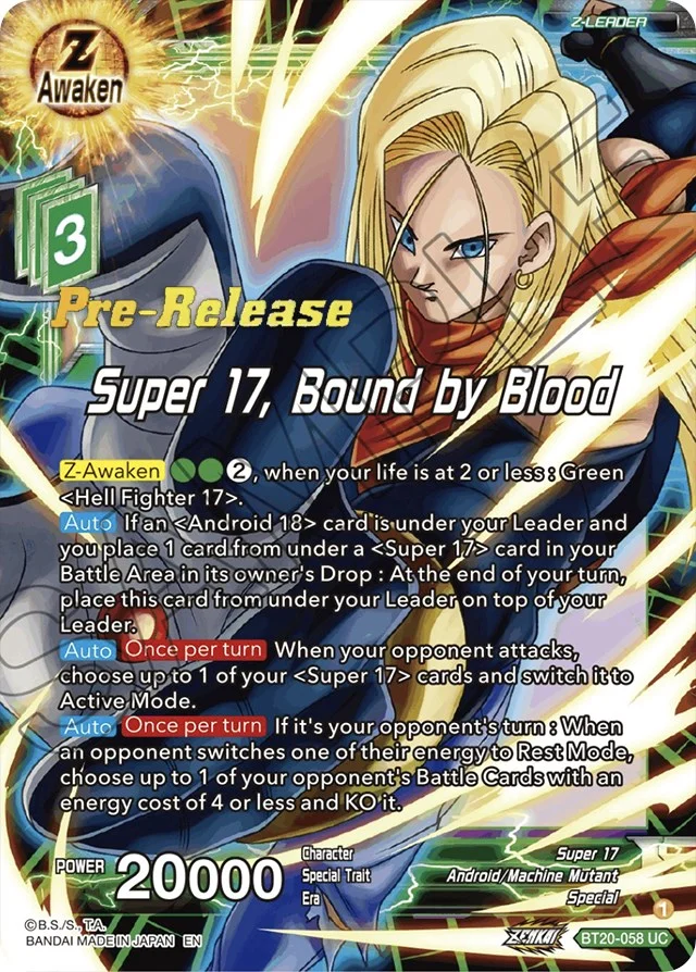 Super 17, Bound by Blood 「BT20-058」「EN」