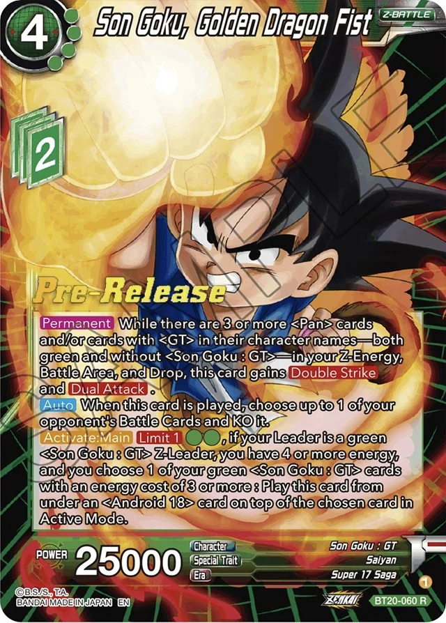 Son Goku, Golden Dragon Fist 「BT20-060」「EN」