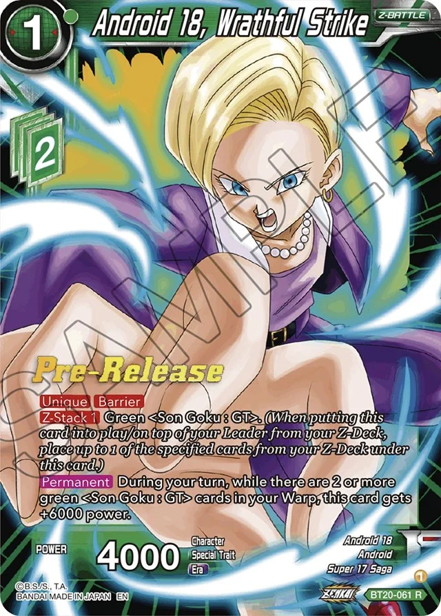 Android 18, Wrathful Strike 「BT20-061」「EN」