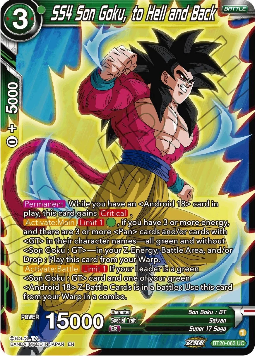 SS4 Son Goku, to Hell and Back 「BT20-063_PR」「EN」