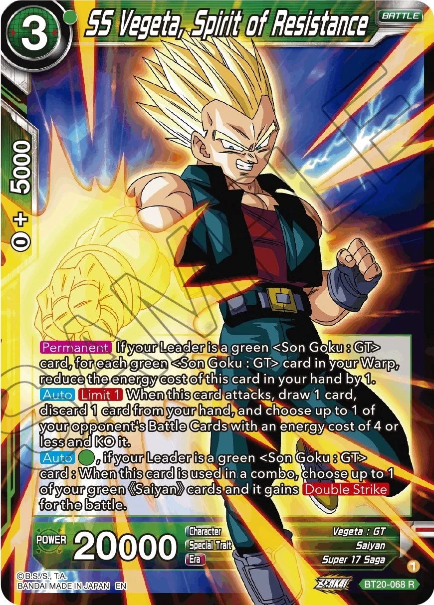 SS Vegeta, Spirit of Resistance 「BT20-068」「EN」
