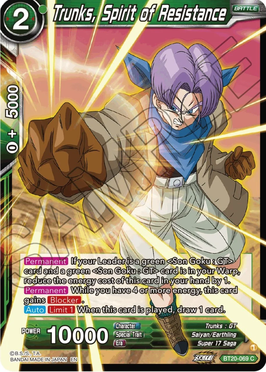 Trunks, Spirit of Resistance 「BT20-069」「EN」