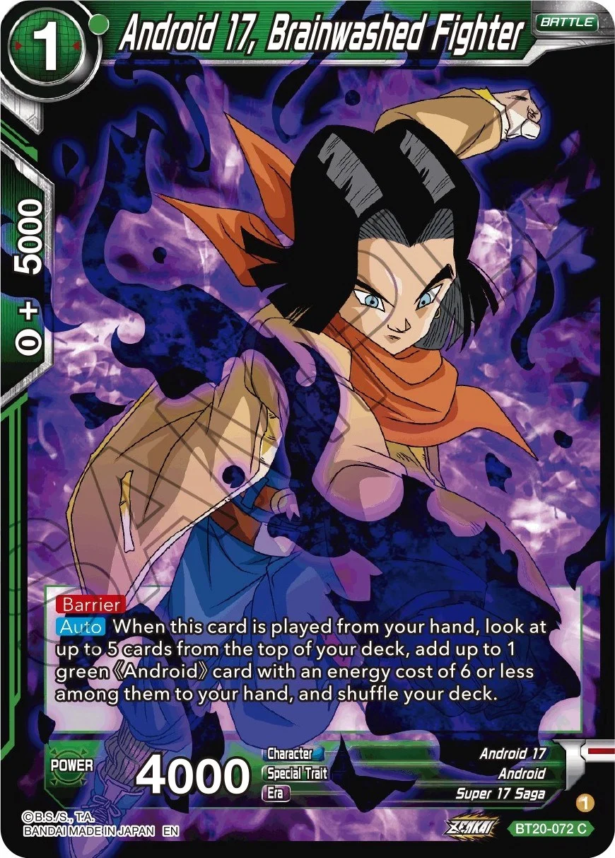 Android 17, Brainwashed Fighter 「BT20-072_PR」「EN」