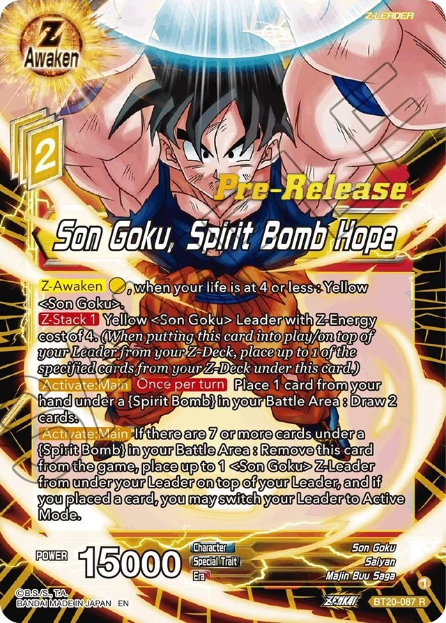 Son Goku, Spirit Bomb Hope 「BT20-087」「EN」