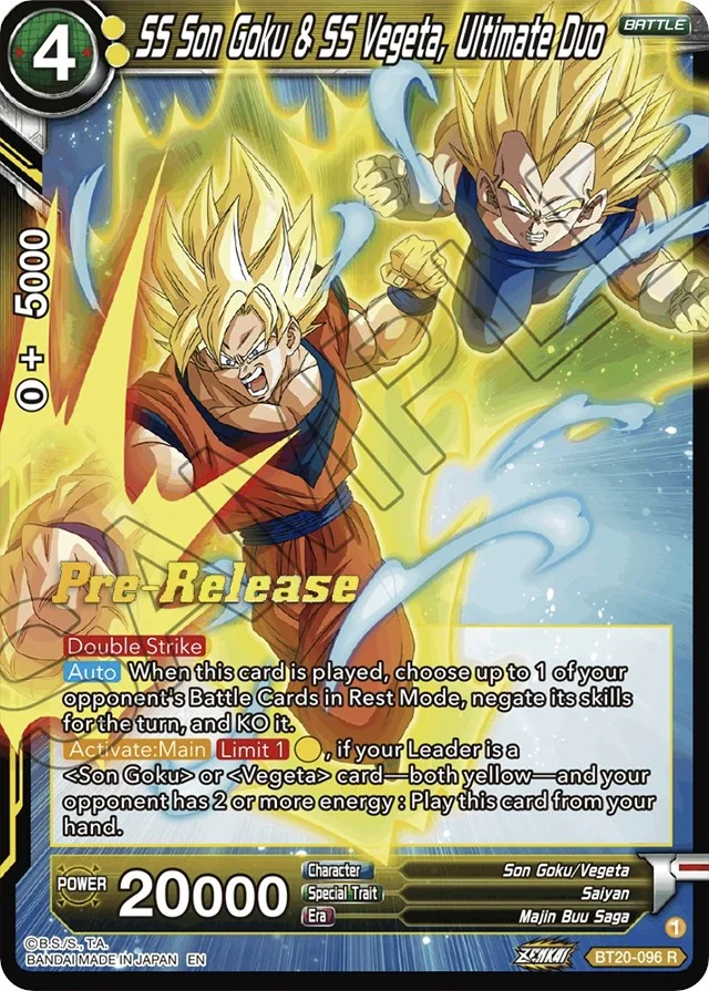 SS Son Goku & SS Vegeta, Ultimate Duo 「BT20-096」「EN」