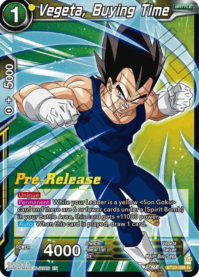 Vegeta, Buying Time 「BT20-098」「EN」