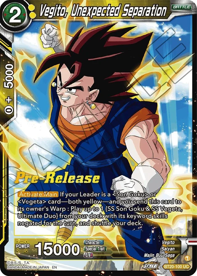 Vegito, Unexpected Separation 「BT20-100」「EN」