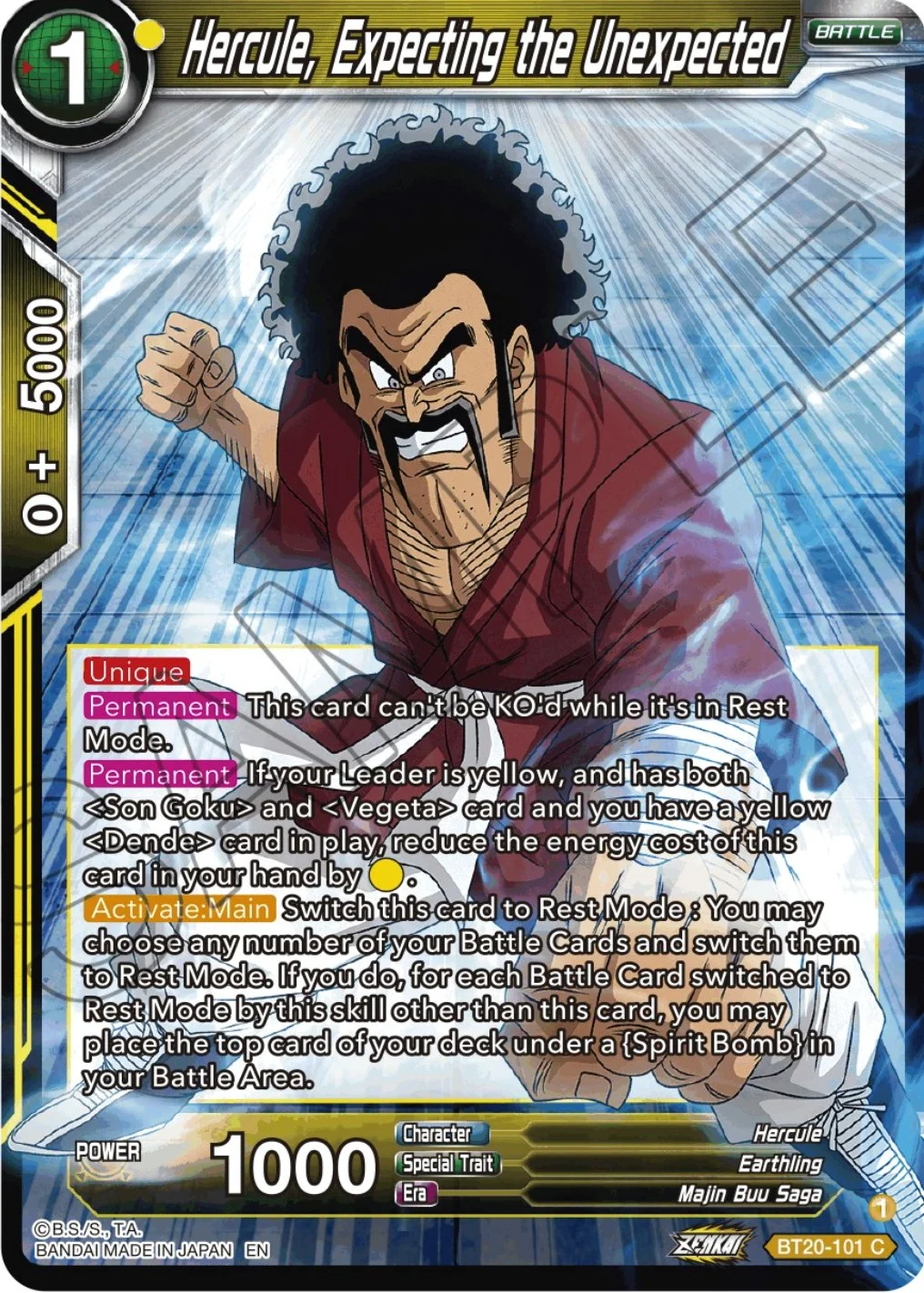 Hercule, Expecting the Unexpected 「BT20-101」「EN」