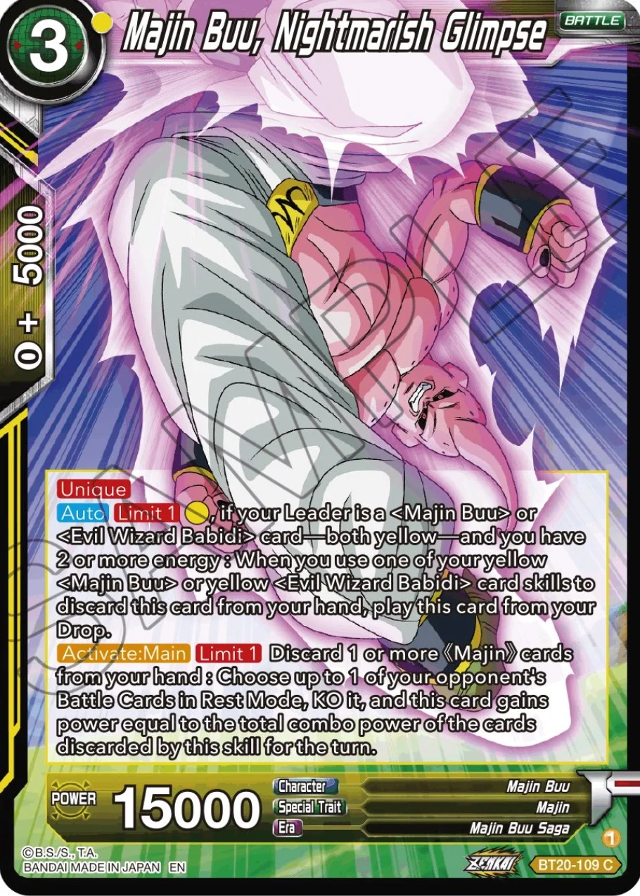 Majin Buu, Nightmarish Glimpse 「BT20-109」「EN」