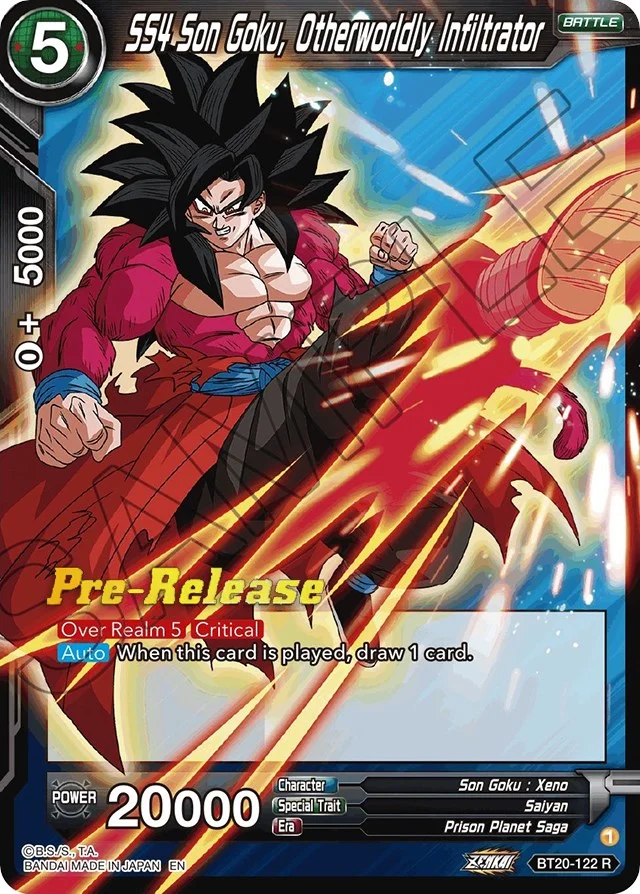 SS4 Son Goku, Otherworldly Infiltrator 「BT20-122」「EN」