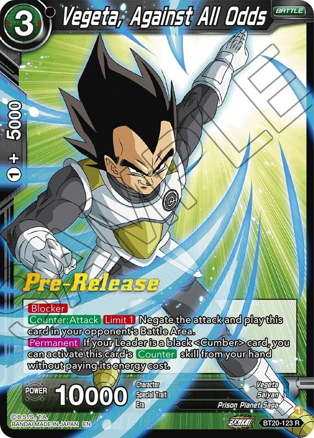 Vegeta, Against All Odds 「BT20-123_PR」「EN」