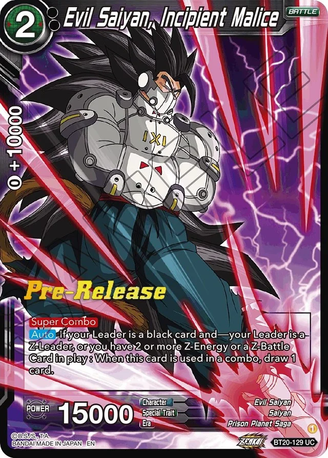 Evil Saiyan, Incipient Malice 「BT20-129」「EN」