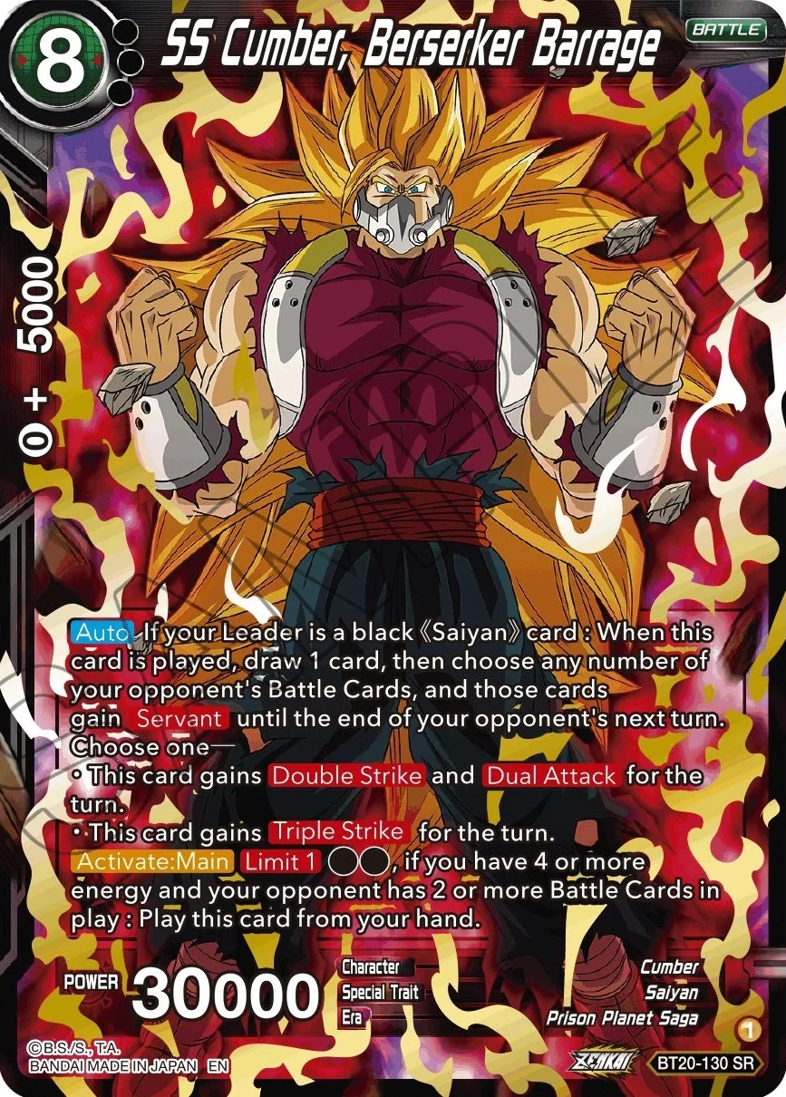 SS Cumber, Berserker Barrage 「BT20-130」「EN」