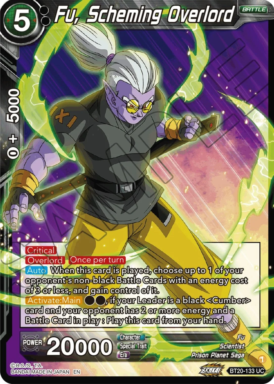 Fu, Scheming Overlord 「BT20-133」「EN」