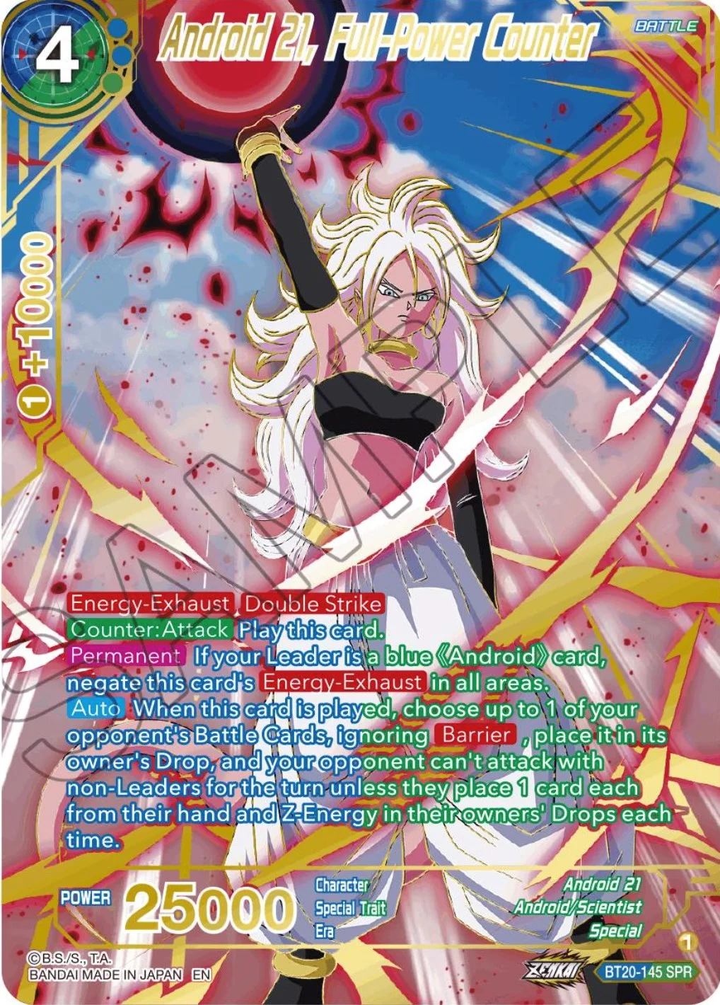 Android 21, Full-Power Counter 「BT20-145_SPR」「EN」