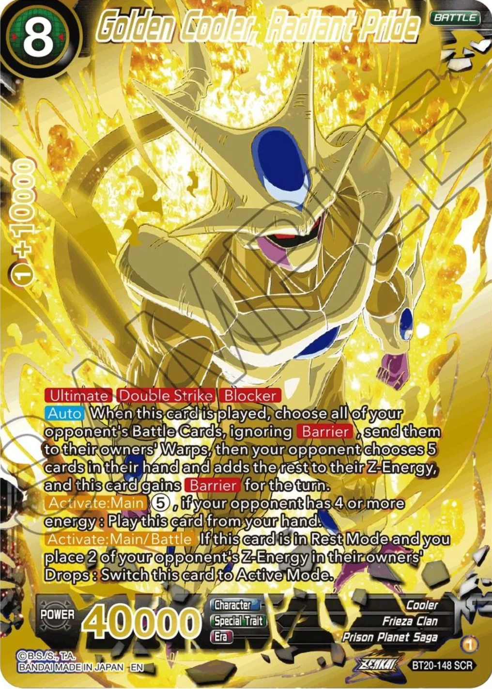 Golden Cooler, Radiant Pride 「BT20-148」「EN」