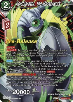 Koichiarator, the Masterwork #BT20-007 · Dragon Ball Super: Masters