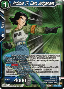 Android 17, Calm Judgement #BT20-033 · Dragon Ball Super: Masters
