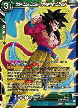 SS4 Son Goku, to Hell and Back #BT20-063_PR · Dragon Ball Super: Masters
