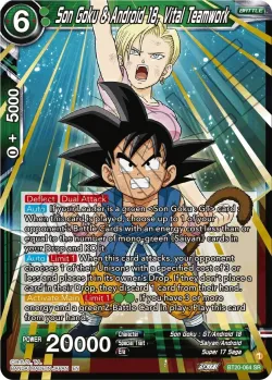 Son Goku & Android 18, Vital Teamwork #BT20-064 · Dragon Ball Super: Masters
