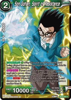 Son Gohan, Spirit of Resistance #BT20-065_PR · Dragon Ball Super: Masters