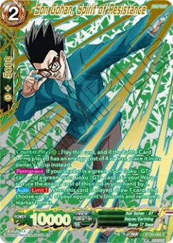 Son Gohan, Spirit of Resistance #BT20-065_PR02 · Dragon Ball Super: Masters