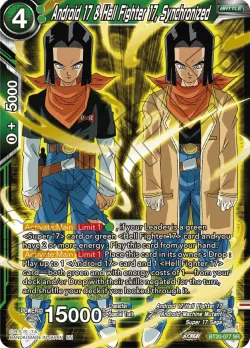 Android 17 & Hell Fighter 17, Synchronized #BT20-077_SPR · Dragon Ball Super: Masters