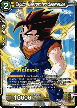 Vegito, Unexpected Separation #BT20-100 · Dragon Ball Super: Masters