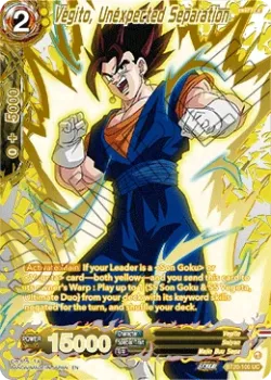 Vegito, Unexpected Separation #BT20-100_PR02 · Dragon Ball Super: Masters