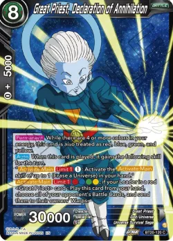 Great Priest, Declaration of Annihilation 「BT20-120」「EN」