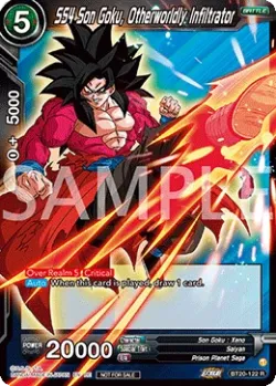 SS4 Son Goku, Otherworldly Infiltrator #BT20-122_PR03 · Dragon Ball Super: Masters