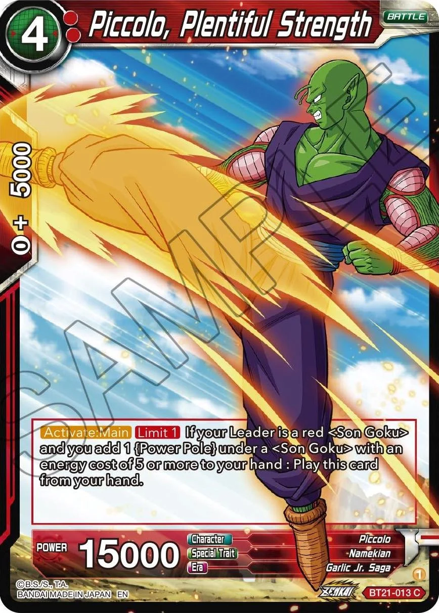 Piccolo, Plentiful Strength 「BT21-013」「EN」