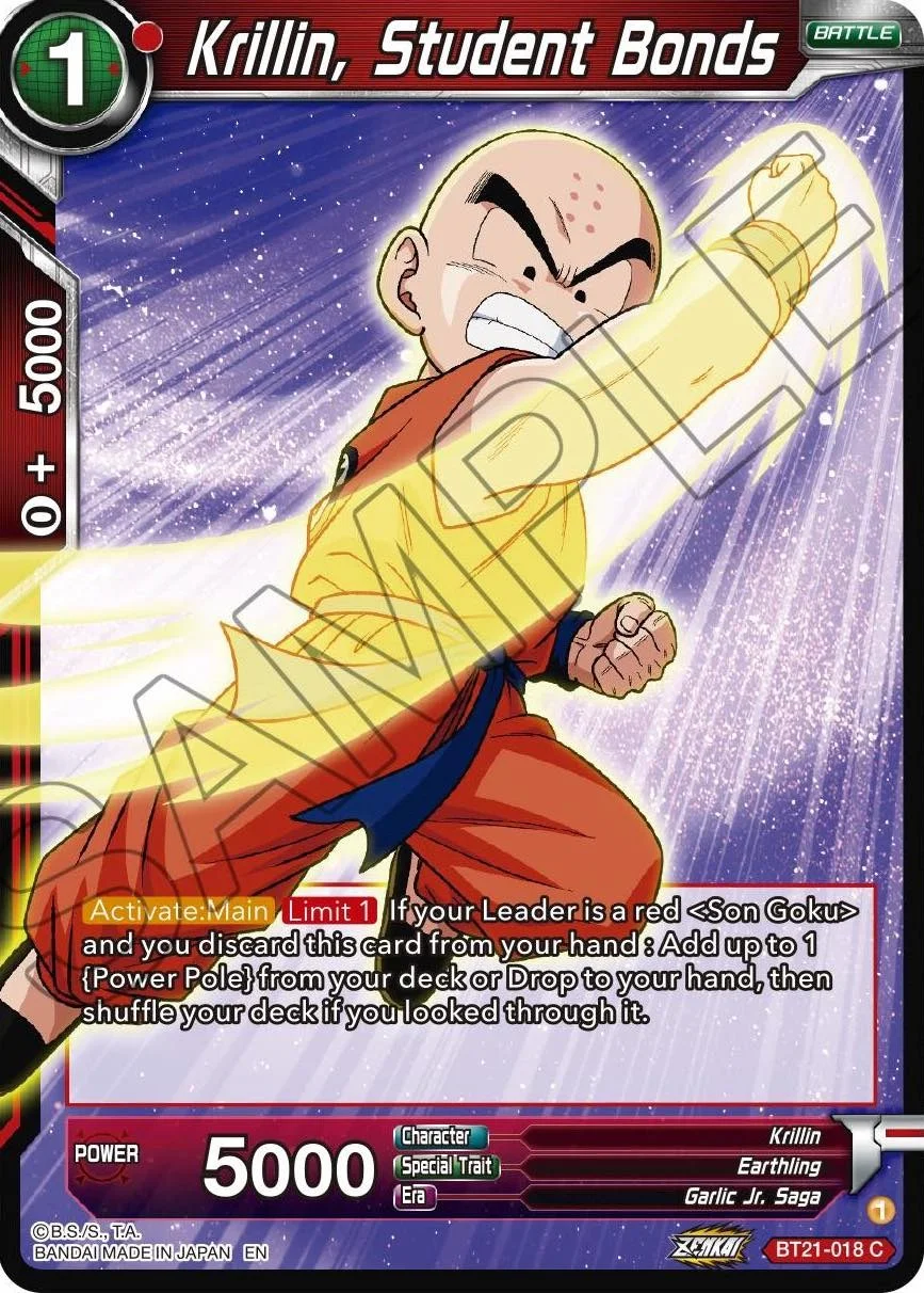 Krillin, Student Bonds 「BT21-018」「EN」