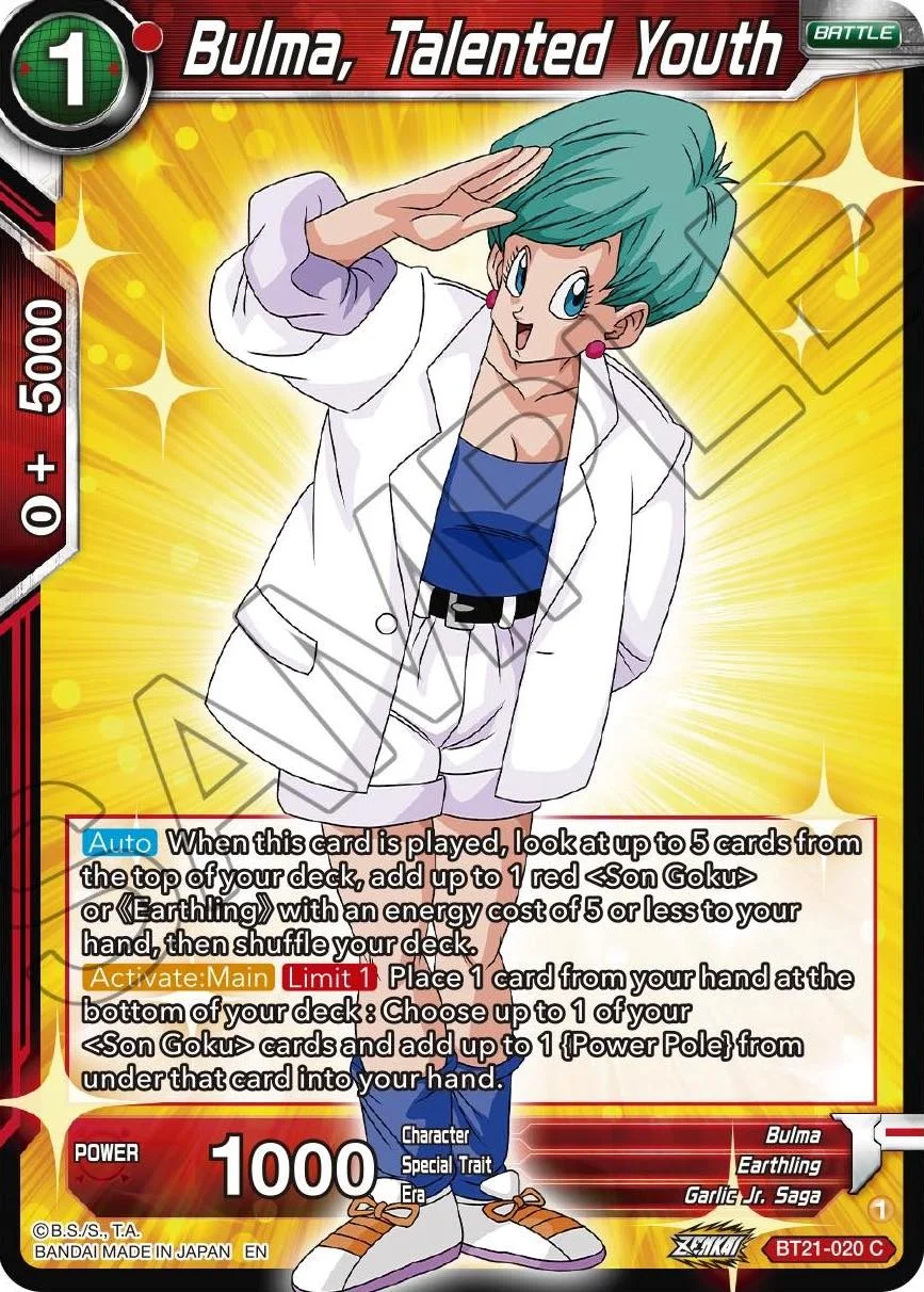 Bulma, Talented Youth 「BT21-020」「EN」