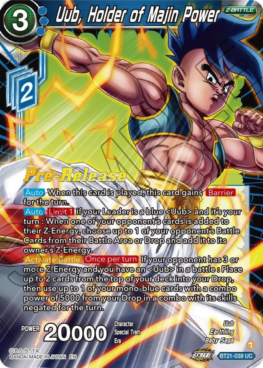 Uub, Holder of Majin Power 「BT21-038」「EN」