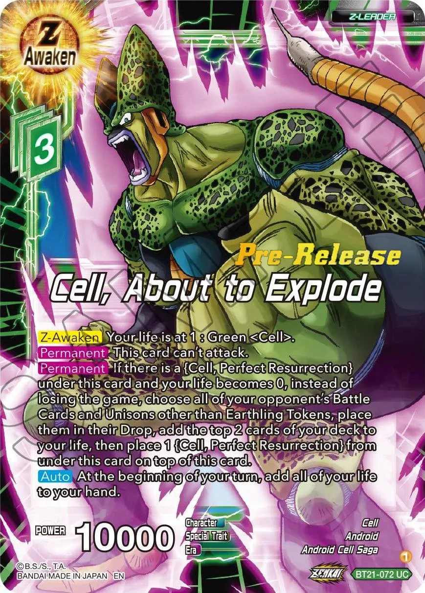 Cell, About to Explode 「BT21-072」「EN」