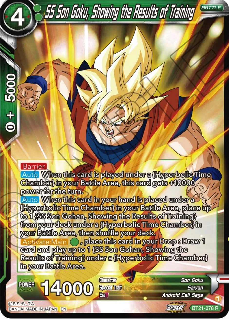 SS Son Goku, Showing the Results of Training 「BT21-078」「EN」