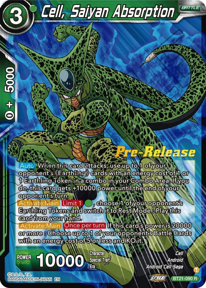 Cell, Saiyan Absorption 「BT21-090」「EN」