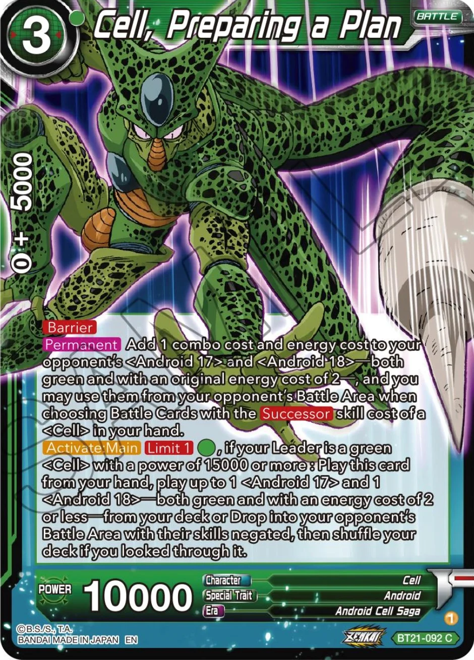 Cell, Preparing a Plan 「BT21-092」「EN」