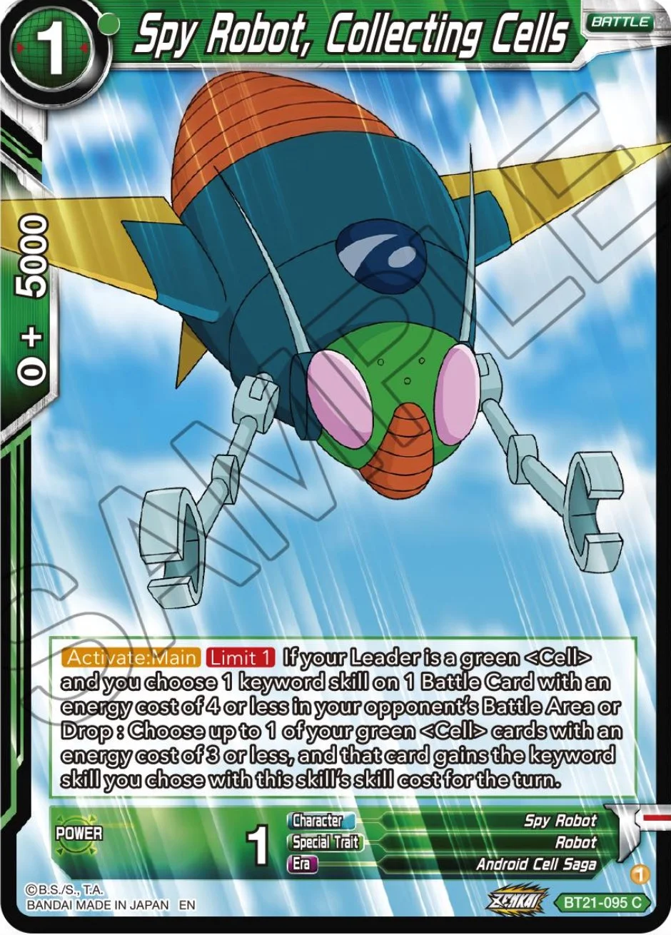 Spy Robot, Collecting Cells 「BT21-095」「EN」