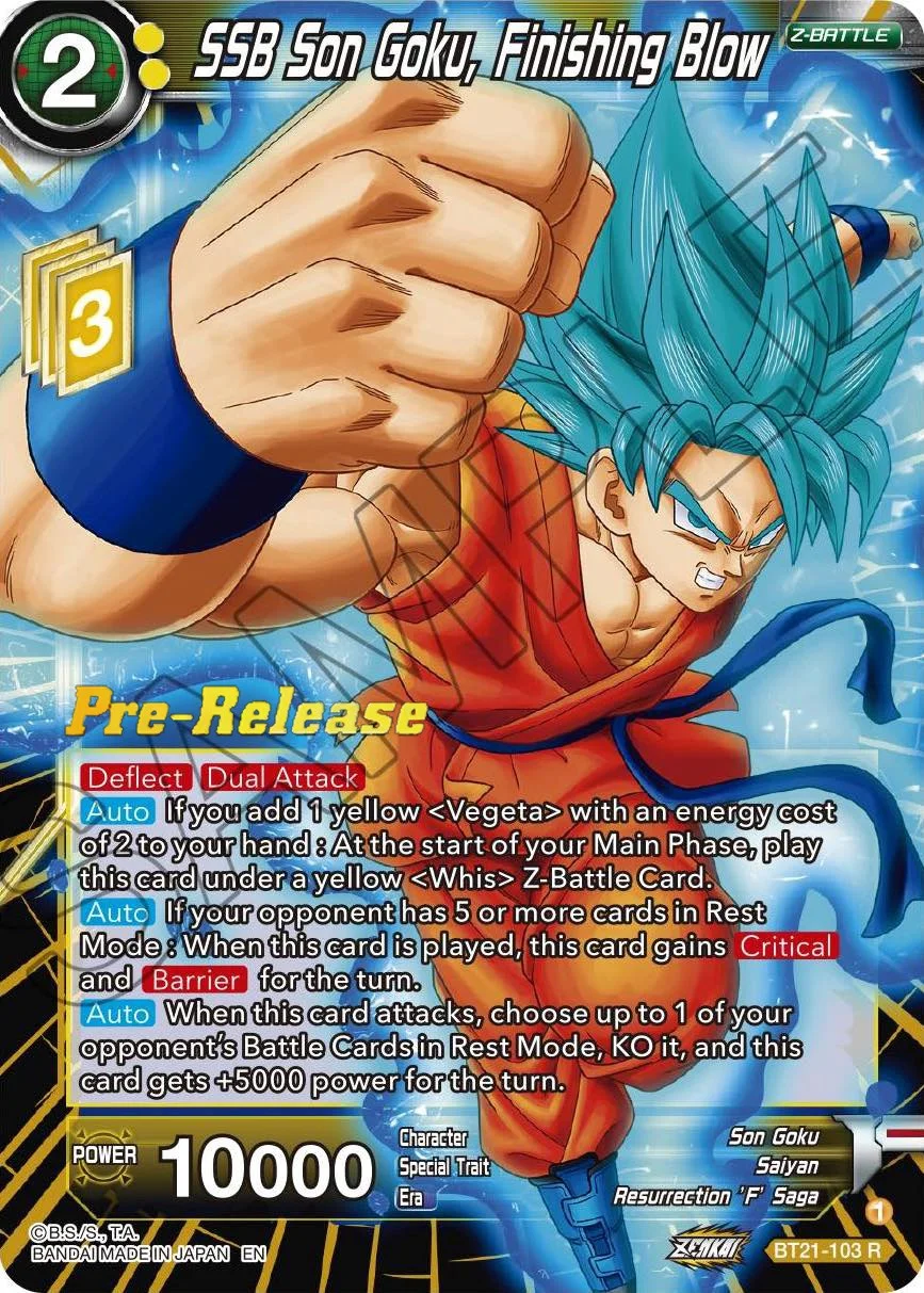 SSB Son Goku, Finishing Blow 「BT21-103」「EN」