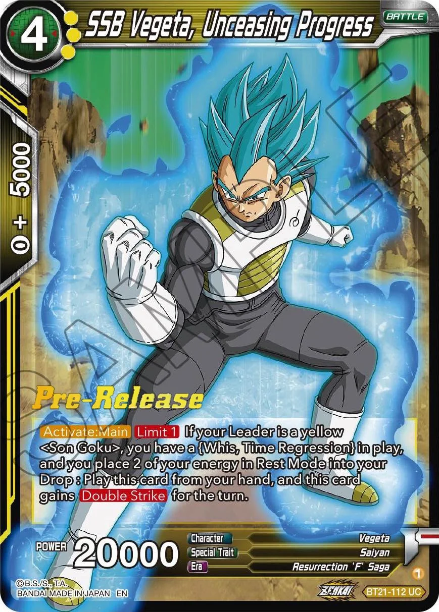 SSB Vegeta, Unceasing Progress 「BT21-112」「EN」