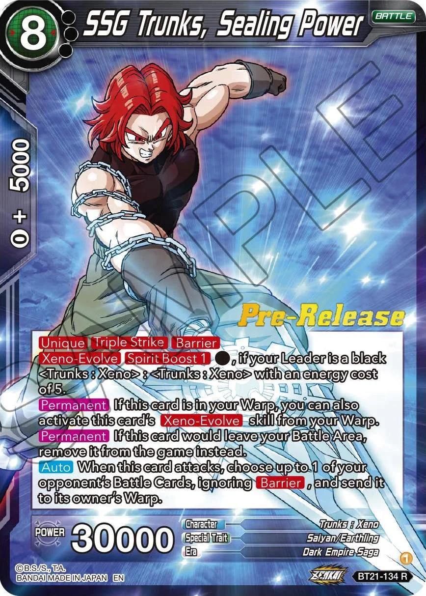 SSG Trunks, Sealing Power 「BT21-134」「EN」