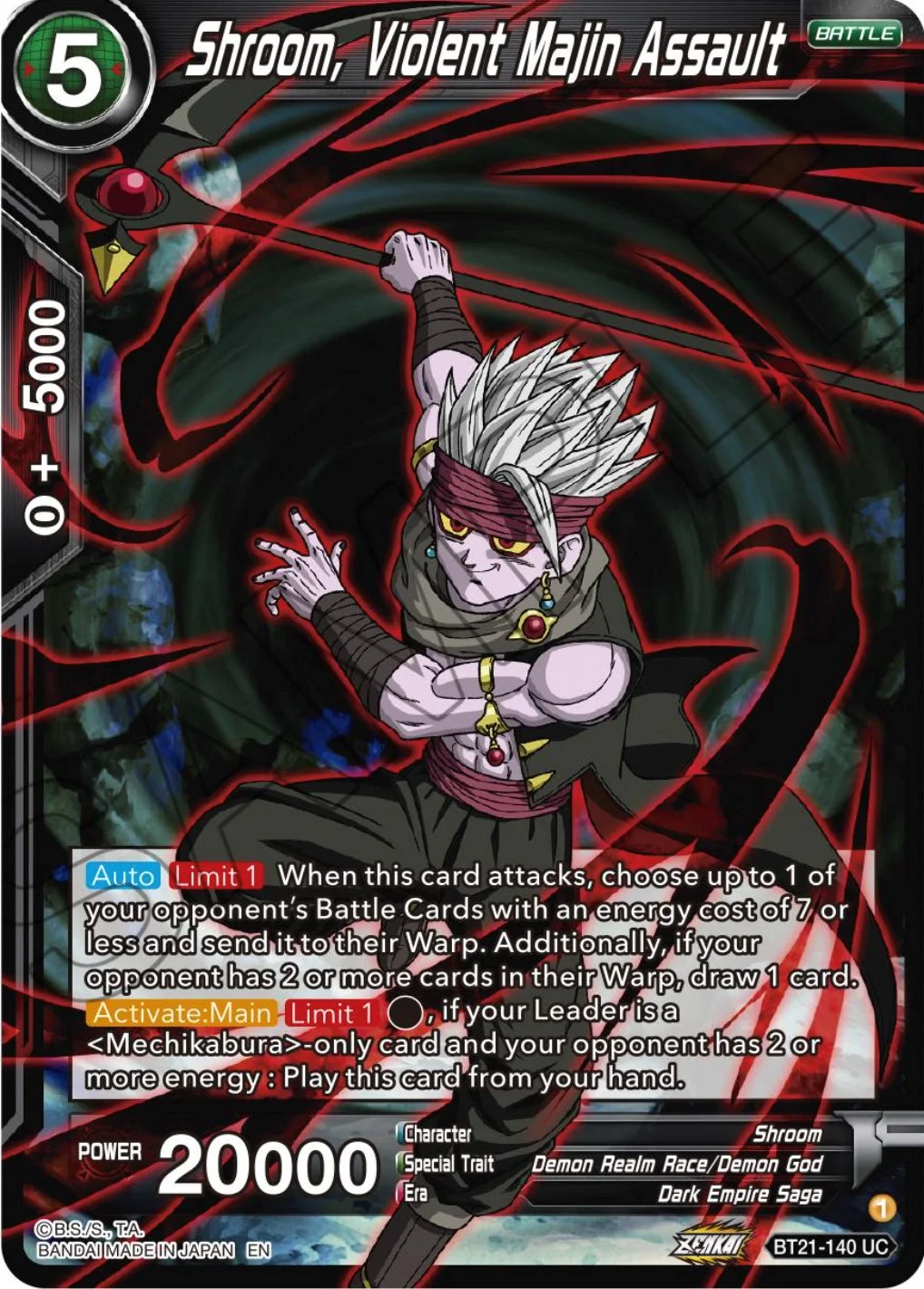 Shroom, Violent Demon God Assault 「BT21-140」「EN」