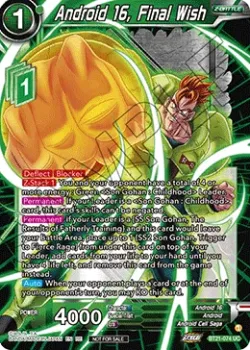 Android 16, Final Wish #BT21-074_PR · Dragon Ball Super: Masters