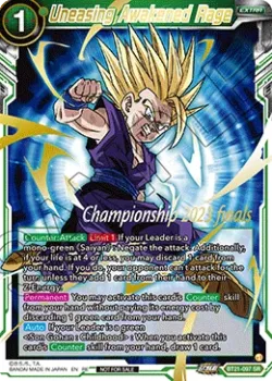 Uneasing Awakened Rage #BT21-097_PR02 · Dragon Ball Super: Masters