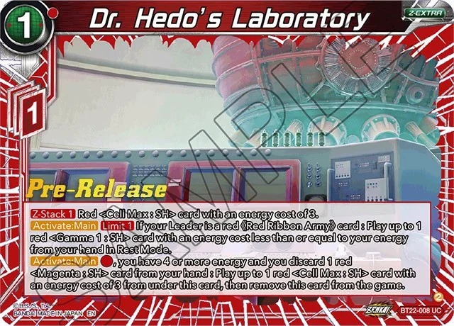 Dr. Hedo’s Laboratory 「BT22-008」「EN」