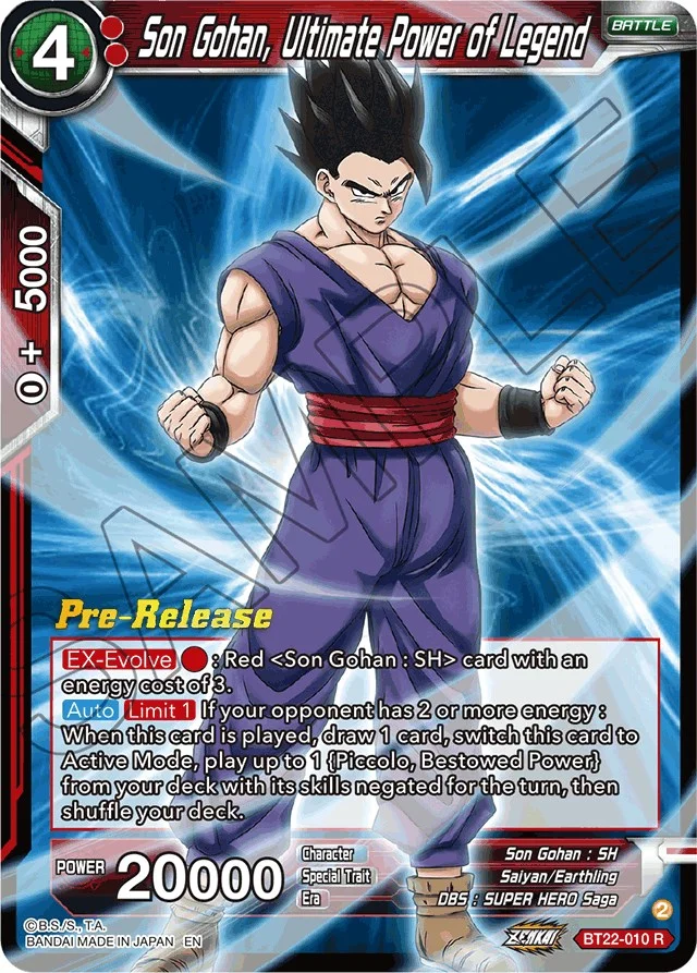 Son Gohan, Ultimate Power of Legend 「BT22-010」「EN」