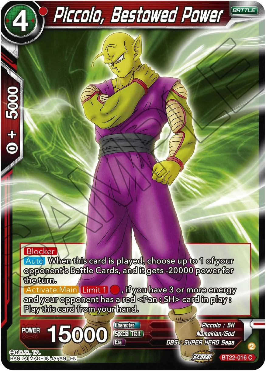 Piccolo, Bestowed Power 「BT22-016」「EN」